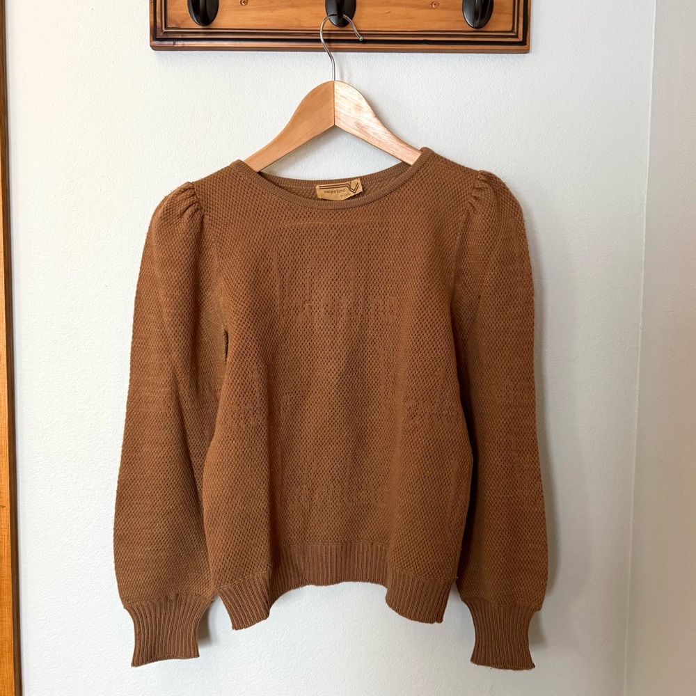 Valentino, Vintage Camel Wool Top